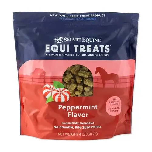 These tasty bite-sized treats are made with timothy grass, sunflower seed meal, natural flavors, and no added sugar or artificial colors. Equi-Treats These tasty bite-sized treats are made with timothy grass, sunflower seed meal, natural flavors, and no added sugar or artificial colors. Equi-Treats