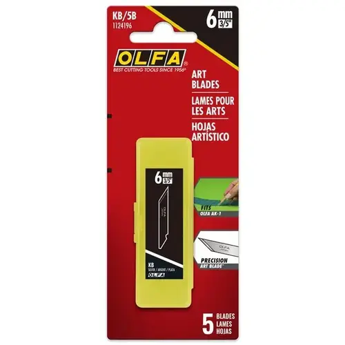 Hobby Art/Multi-Purpose Replacement Blades pack of 5 Hobby Art/Multi-Purpose Replacement Blades pack of 5