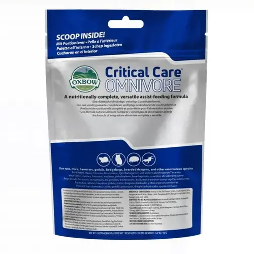 Oxbow Critical Care Omnivore - 70g/2.47oz Oxbow Critical Care Omnivore - 70g/2.47oz