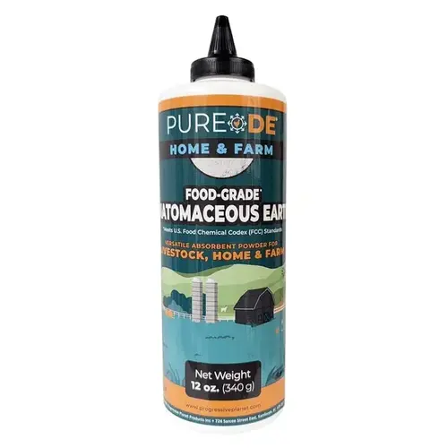 PURE DE 100% DIATOMACEOUS EARTH - 12 oz Puffer Bottle PURE DE 100% DIATOMACEOUS EARTH - 12 oz Puffer Bottle