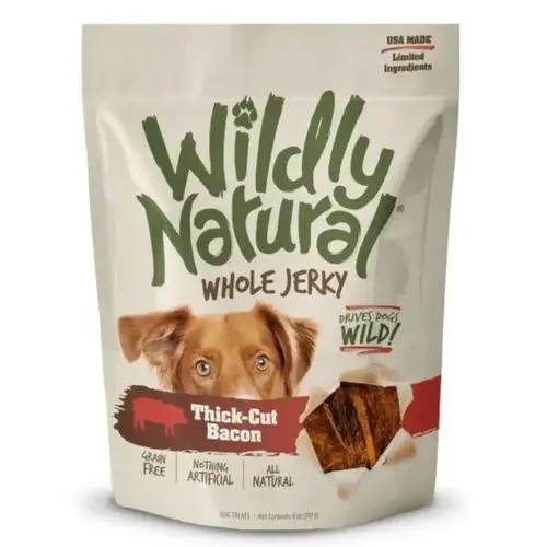 Wildly Natural Thick-Cut Bacon Whole Jerky Strips - 5 oz Wildly Natural Thick-Cut Bacon Whole Jerky Strips - 5 oz
