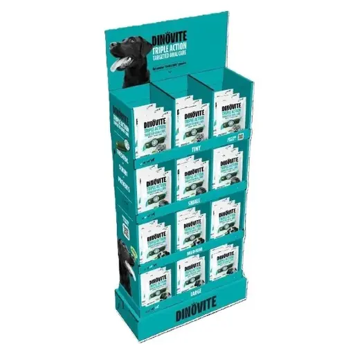 DinoVite K9 Dental Hygiene Chews Display - 12 ea Size DinoVite K9 Dental Hygiene Chews Display - 12 ea Size