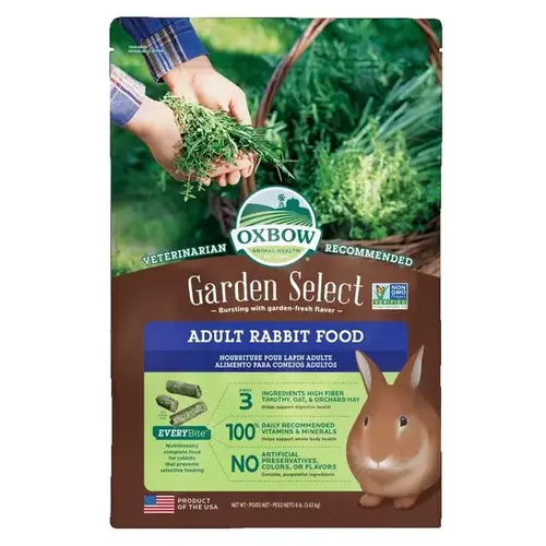 Oxbow Garden Select Adult Rabbit Food - 8 lbs Oxbow Garden Select Adult Rabbit Food - 8 lbs
