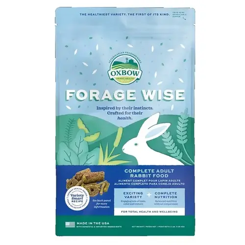 Oxbow Forage Wise Adult Rabbit Food - 4 lbs Oxbow Forage Wise Adult Rabbit Food - 4 lbs
