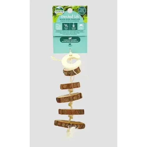 Oxbow Enriched Life WOod Disk Dangler Oxbow Enriched Life WOod Disk Dangler