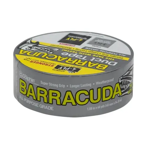 Barracuda Duct Tape All Purpose Silver/Silver - 2" x 55 yds Barracuda Duct Tape All Purpose Silver/Silver - 2" x 55 yds