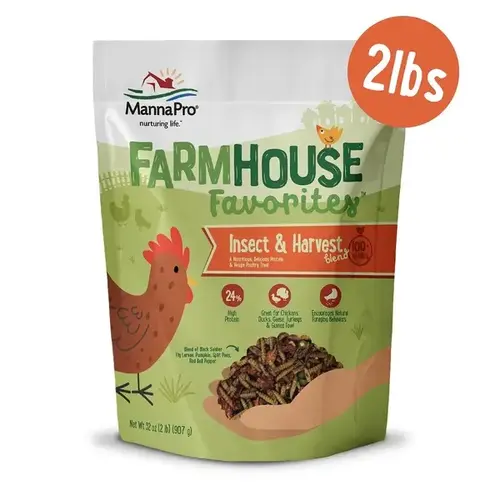 Insect & Harvest Blend w/ Black Soldier Fly Larvae - 2 lbs Insect & Harvest Blend w/ Black Soldier Fly Larvae - 2 lbs