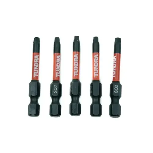 #2 Impact Screwdriving Square Bits 2" - 5 pak #2 Impact Screwdriving Square Bits 2" - 5 pak