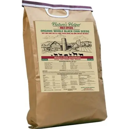 Organic Whole Black Chia Seeds - 22.5 lb Bag Organic Whole Black Chia Seeds - 22.5 lb Bag