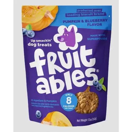 Fruitables Baked Pumpkin Blueberry Dog Treats - 12 oz Fruitables Baked Pumpkin Blueberry Dog Treats - 12 oz