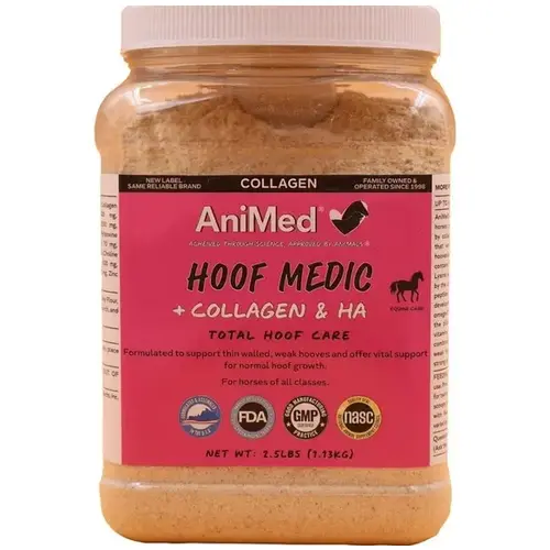 Hoof Medic w/ Collage & HA - 2.5lb Jar Hoof Medic w/ Collage & HA - 2.5lb Jar