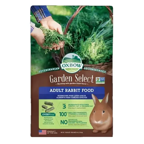 Oxbow Garden Select Adult Rabbit Food - 4 lbs Oxbow Garden Select Adult Rabbit Food - 4 lbs