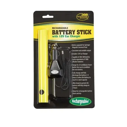 Springer Rechargeable Battery Stick w/ 12V Car Charger Springer Rechargeable Battery Stick w/ 12V Car Charger