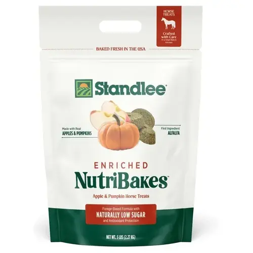 NutriBakes Apple & Pumpkin Horse Treats - 5 lb Bag NutriBakes Apple & Pumpkin Horse Treats - 5 lb Bag
