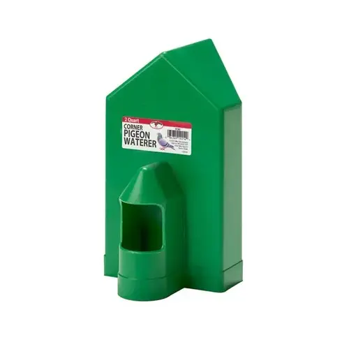 Plastic Pigeon Waterer for Corner - 2 qts Plastic Pigeon Waterer for Corner - 2 qts