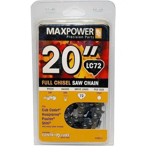 MaxPower 20" Chainsaw Chain for Stihl, Club Cadet, Poulan, Husqvarna & More MaxPower 20" Chainsaw Chain for Stihl, Club Cadet, Poulan, Husqvarna & More