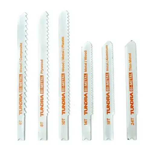 6-pc Universal Shank Bi-Metal Jigsaw Set 6-pc Universal Shank Bi-Metal Jigsaw Set