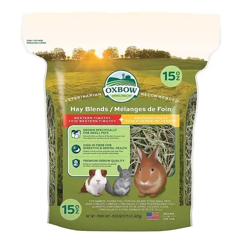 Oxbow Hay Blends Western Timothy & Orchard Grass - 15 oz Oxbow Hay Blends Western Timothy & Orchard Grass - 15 oz