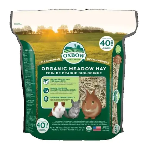 Oxbow Organic Meadow Hay - 40 oz Oxbow Organic Meadow Hay - 40 oz