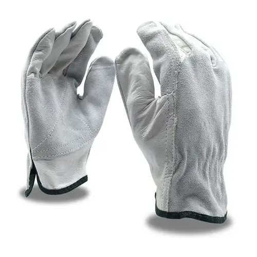 Driver Cowhide Split/Grain Double Palm Gloves - Large Driver Cowhide Split/Grain Double Palm Gloves - Large