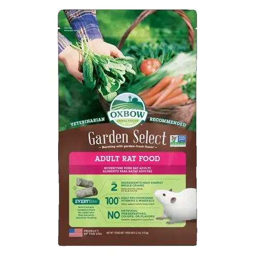 Oxbow Garden Select Adult Rat Food - 2.5 lbs Oxbow Garden Select Adult Rat Food - 2.5 lbs