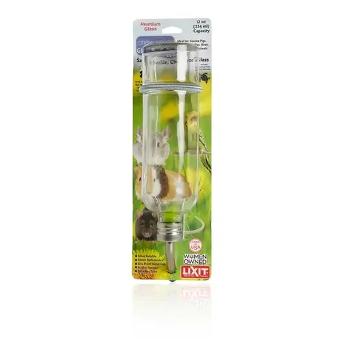 Glass Chew Proof Water Bottle - 12 oz Glass Chew Proof Water Bottle - 12 oz