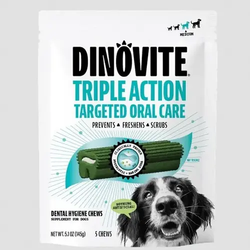 DinoVite K9 Dental Hygiene Chews for Medium-Sized Dogs DinoVite K9 Dental Hygiene Chews for Medium-Sized Dogs