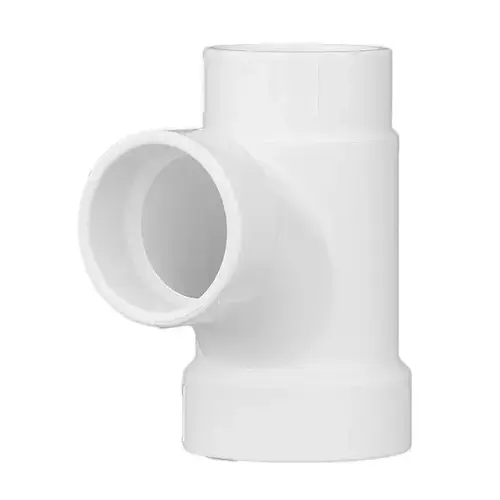 2" x 1-1/2" x 1-1/2" Reducing Sanitary PVC Tee 2" x 1-1/2" x 1-1/2" Reducing Sanitary PVC Tee