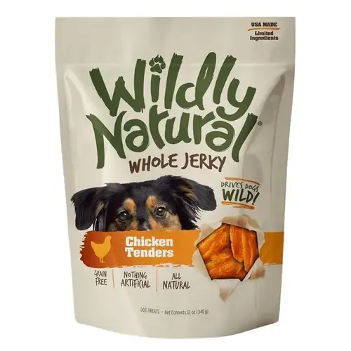 Wildly Natural Chicken Tenders Whole Jerky Strips - 12 oz Wildly Natural Chicken Tenders Whole Jerky Strips - 12 oz
