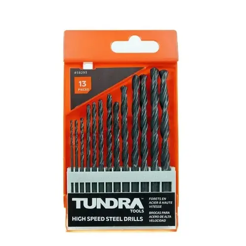 13-pc High Speed Steel Drill Bit Set 13-pc High Speed Steel Drill Bit Set