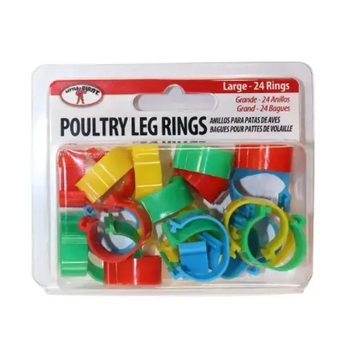 Plastic Poulty Leg Rings - Large/ 16mm Plastic Poulty Leg Rings - Large/ 16mm