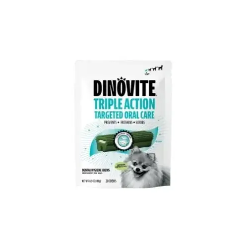 Dinovite K9 Dental Hygiene Chews for Tiny Dogs Dinovite K9 Dental Hygiene Chews for Tiny Dogs