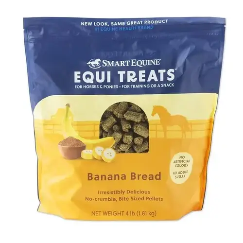 Equi-Treats Bite Sized Pellets Banana Bread - 4 lb Bag Equi-Treats Bite Sized Pellets Banana Bread - 4 lb Bag