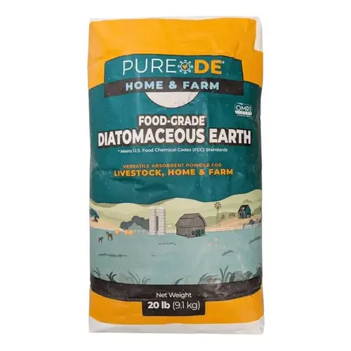 PURE DE 100% DIATOMACEOUS EARTH - 20 lb Paper Bag PURE DE 100% DIATOMACEOUS EARTH - 20 lb Paper Bag