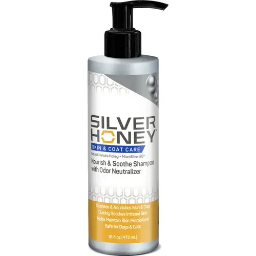 Silver Honey Skin & Coat Care Nourish & Soothe Shampoo - 16fl oz (473mL) Pump Bottle Silver Honey Skin & Coat Care Nourish & Soothe Shampoo - 16fl oz (473mL) Pump Bottle