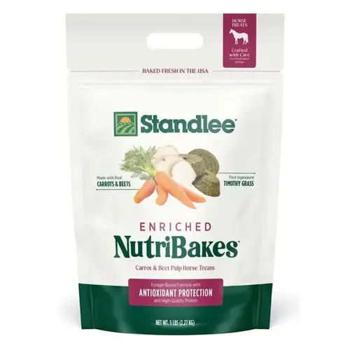NutriBakes Carrot & Beet Pulp Horse Treats - 5 lb Bag NutriBakes Carrot & Beet Pulp Horse Treats - 5 lb Bag