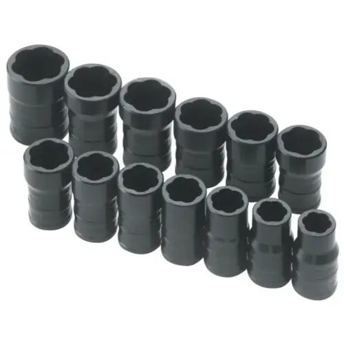 Turbo Socket Set 13 Pc. 3/8" Drive Sae & Metric Turbo Socket Set 13 Pc. 3/8" Drive Sae & Metric
