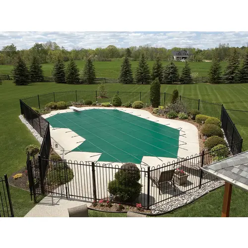 16 ft x 32 ft Standard Mesh Safety Cover, Green 16 ft x 32 ft Standard Mesh Safety Cover, Green