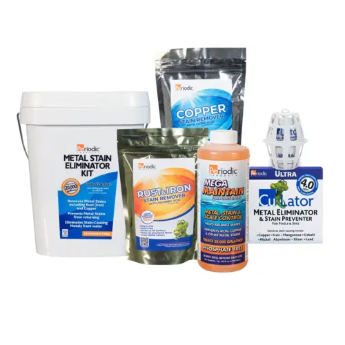 METAL STAIN ELIMINATOR KIT TREATS 20K GAL METAL STAIN ELIMINATOR KIT TREATS 20K GAL