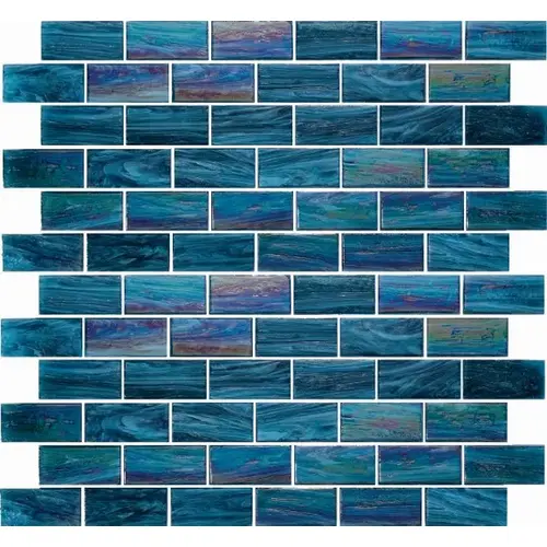 1" x 2" Lake Ellsworth Antarctica Lakes Glass, Glass Mosaic, 14 SQFT/Box Sold By Sheet Dark Blue 1" x 2" Lake Ellsworth Antarctica Lakes Glass, Glass Mosaic, 14 SQFT/Box Sold By Sheet Dark Blue