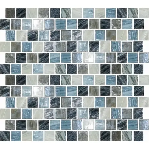 1" x 1" Lake Whillans Antarctica Lakes Glass, Glass Mosaic, 14 SQFT/Box Sold By Sheet 1" x 1" Lake Whillans Antarctica Lakes Glass, Glass Mosaic, 14 SQFT/Box Sold By Sheet