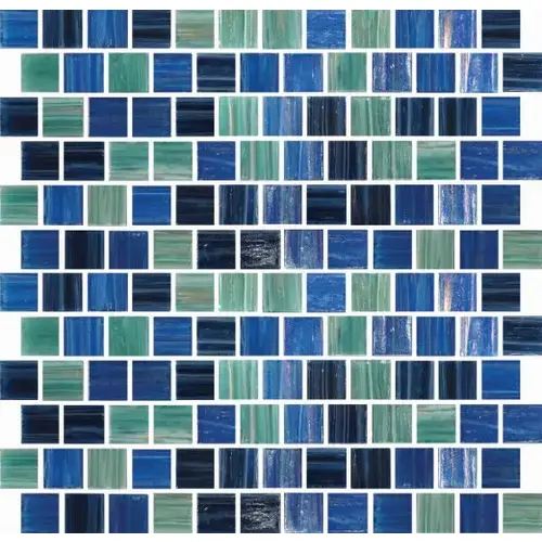 1" x 1" Antarctica Lakes Series Glass Tile, Lake Concordia 1" x 1" Antarctica Lakes Series Glass Tile, Lake Concordia