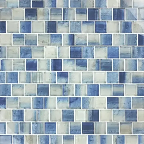 1" x 1" Orient Pearl Series Glass Tile, Luzon 1" x 1" Orient Pearl Series Glass Tile, Luzon