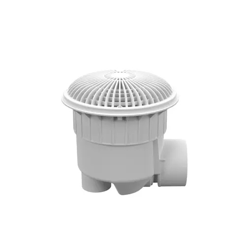 10" Round MoFlow Suction Outlet Cover with PVC Side 3 inch Socket x 4 inch Spigot Port Sump, White 10" Round MoFlow Suction Outlet Cover with PVC Side 3 inch Socket x 4 inch Spigot Port Sump, White