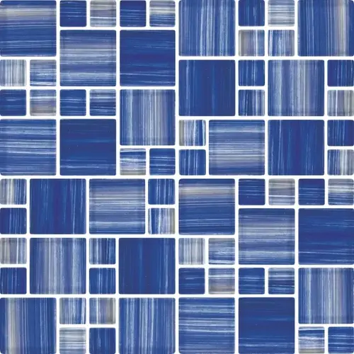 Multi Provence Cezanne Glass, Glass Mosaic, 11 SQFT/Box Sold By Sheet Blue Multi Provence Cezanne Glass, Glass Mosaic, 11 SQFT/Box Sold By Sheet Blue
