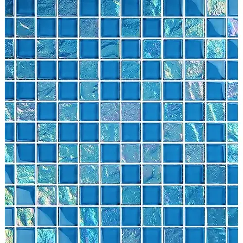 1" x 1" Hecate Lunar Glass, Glass Mosaic, 11 SQFT/Box Sold By Sheet Blue 1" x 1" Hecate Lunar Glass, Glass Mosaic, 11 SQFT/Box Sold By Sheet Blue