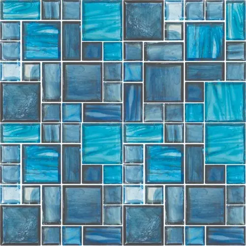 Multi Prinz Royal Crown Glass, Glass Mosaic, 11 SQFT/Box Sold By Sheet Multi Prinz Royal Crown Glass, Glass Mosaic, 11 SQFT/Box Sold By Sheet