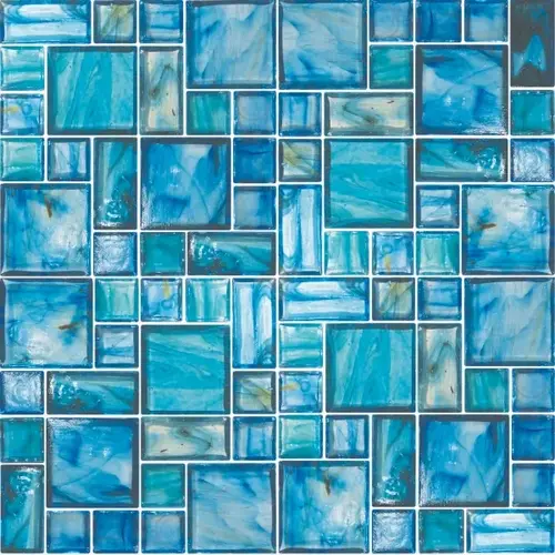 Multi Marquis Royal Crown Glass, Glass Mosaic, 11 SQFT/Box Sold By Sheet Turquoise Multi Marquis Royal Crown Glass, Glass Mosaic, 11 SQFT/Box Sold By Sheet Turquoise