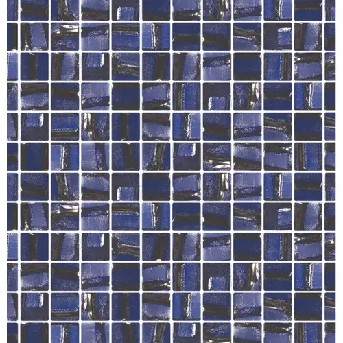 1" X 1" Deep Blue Moon Glass, Glass Mosaic, 10 Sqft/Box Sold By Sheet 1" X 1" Deep Blue Moon Glass, Glass Mosaic, 10 Sqft/Box Sold By Sheet