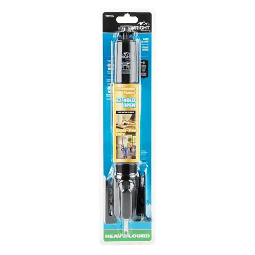 Wright Products Pneumatic Storm Door Closer, 11-1/4 in Dia Rod, 12-3/4 in L, Gloss, 90 deg Opening Black Wright Products Pneumatic Storm Door Closer, 11-1/4 in Dia Rod, 12-3/4 in L, Gloss, 90 deg Opening Black